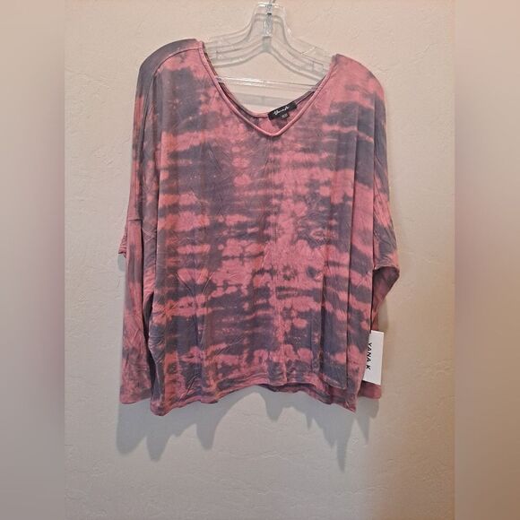 Yana K Lisa Top in Mauve Denim Color One Size - Picture 1 of 5